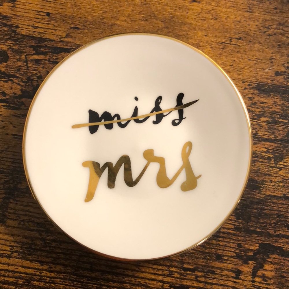 Kate Spade Bride Ring Dish - bachelorette wedding bridal shower gift